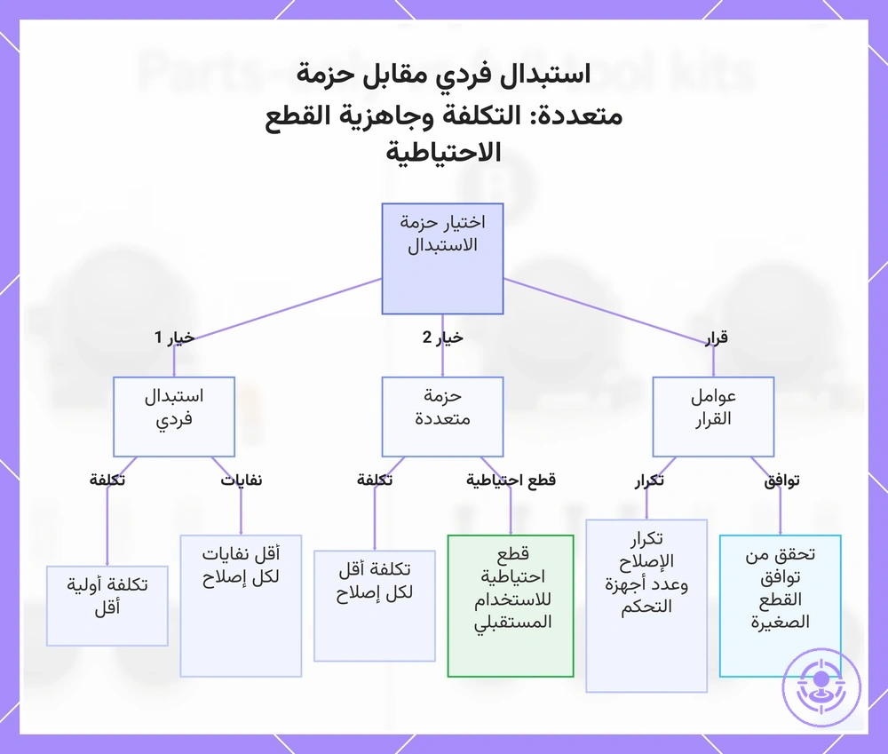 استبدال فردي مقابل حزمة متعددة: التكلفة وجاهزية القطع الاحتياطية