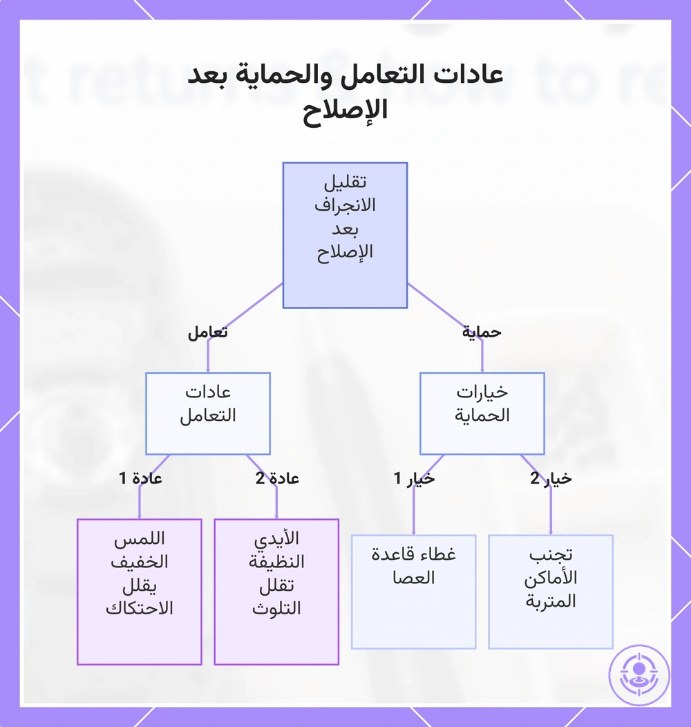 عادات التعامل والحماية بعد الإصلاح