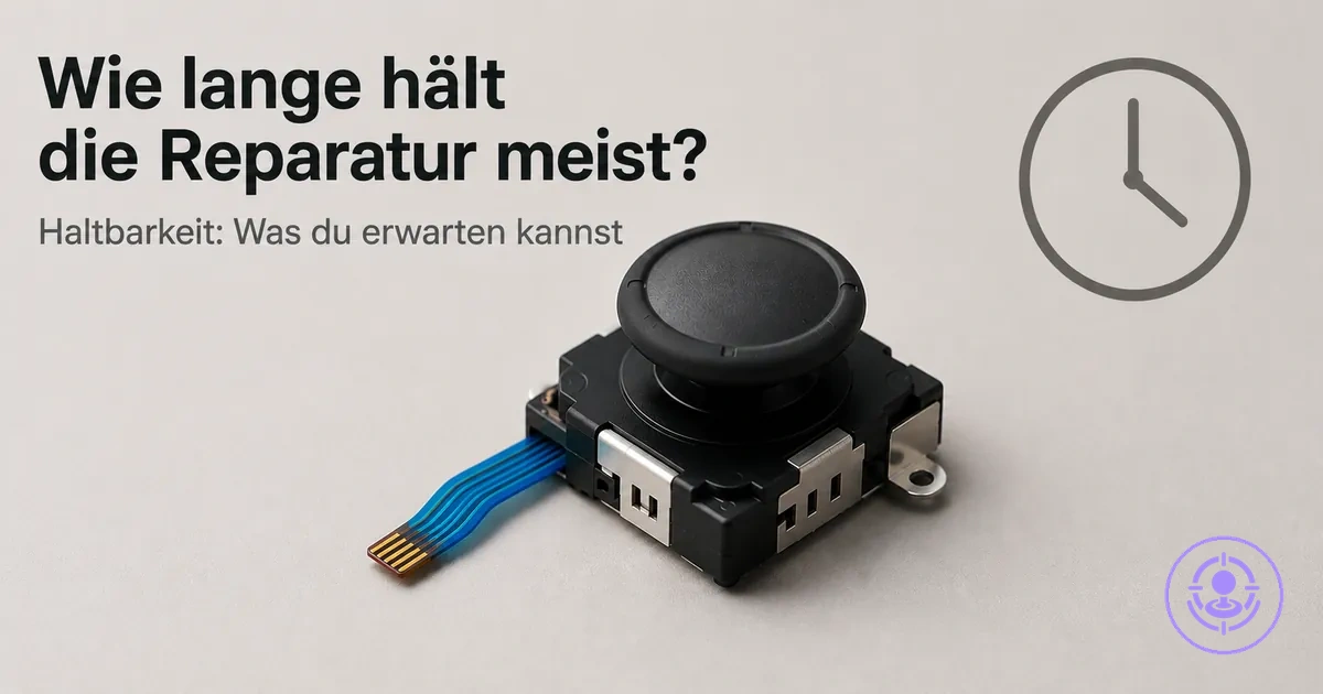 Ersatz-Joystickmodul für Joy-Con, als Beispiel für Haltbarkeitserwartungen nach der Reparatur