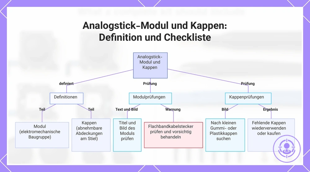 Analogstick-Modul und Kappen: Definition und Checkliste