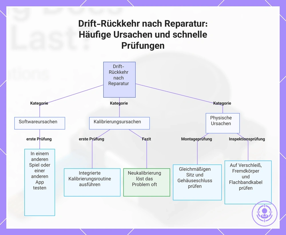 Drift-Rückkehr nach Reparatur: Häufige Ursachen und schnelle Prüfungen