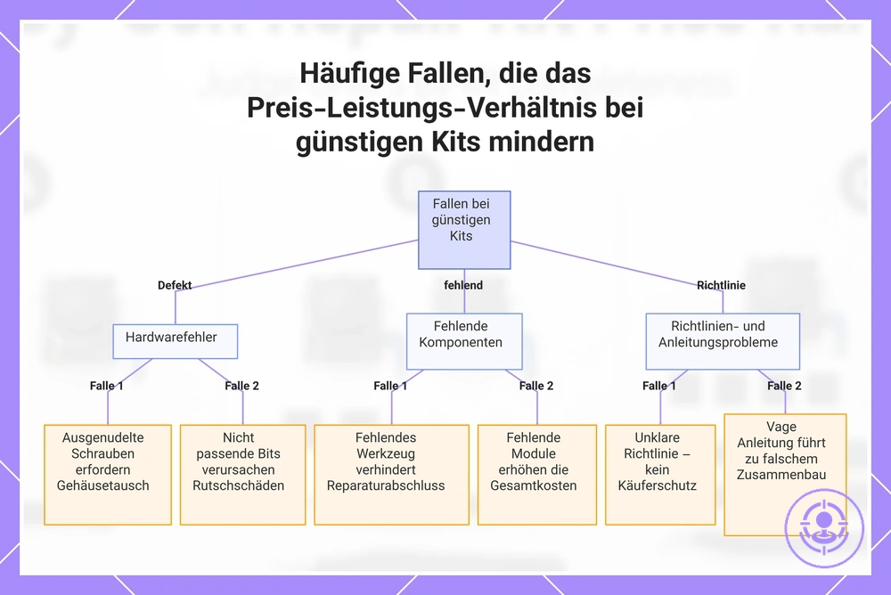 Häufige Fallen, die das Preis-Leistungs-Verhältnis bei günstigen Kits mindern