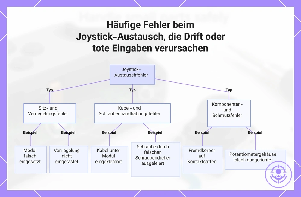 Häufige Fehler beim Joystick-Austausch, die Drift oder tote Eingaben verursachen