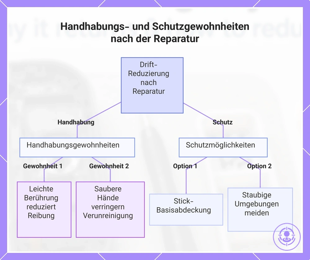 Handhabungs- und Schutzgewohnheiten nach der Reparatur