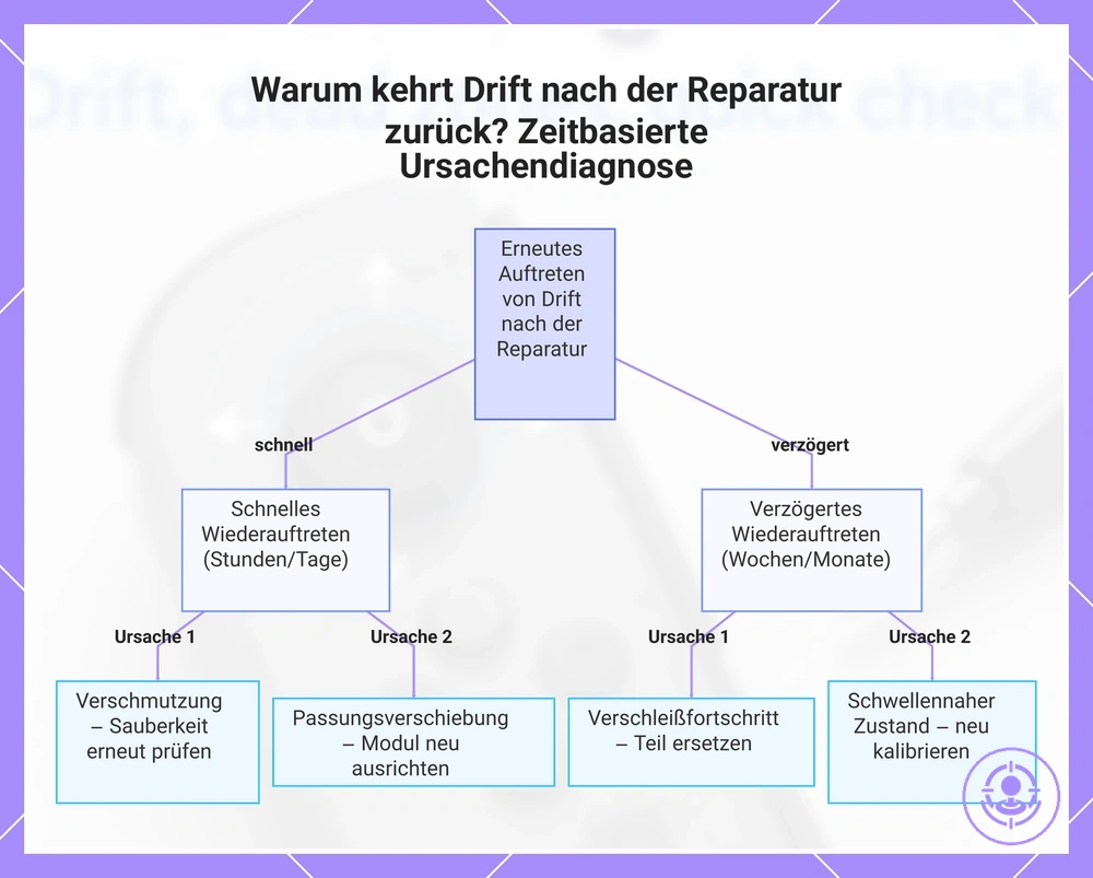 Warum kehrt Drift nach der Reparatur zurück? Zeitbasierte Ursachendiagnose