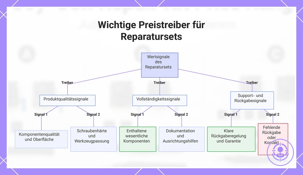 Wichtige Preistreiber für Reparatursets