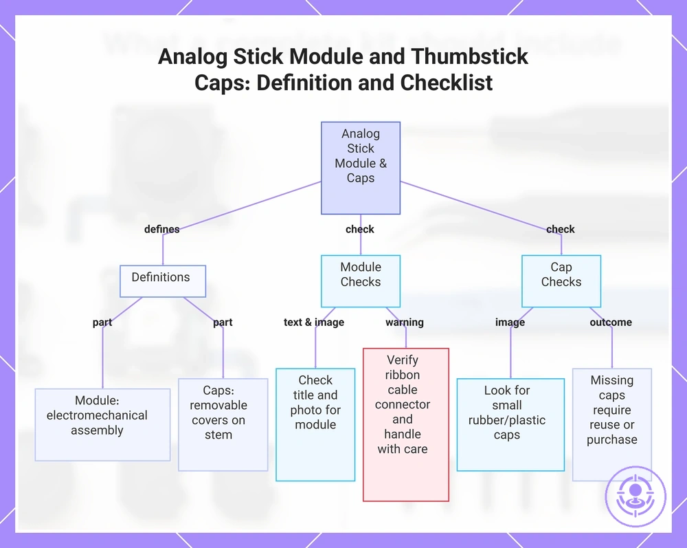 Analog Stick Module and Thumbstick Caps: Definition and Checklist