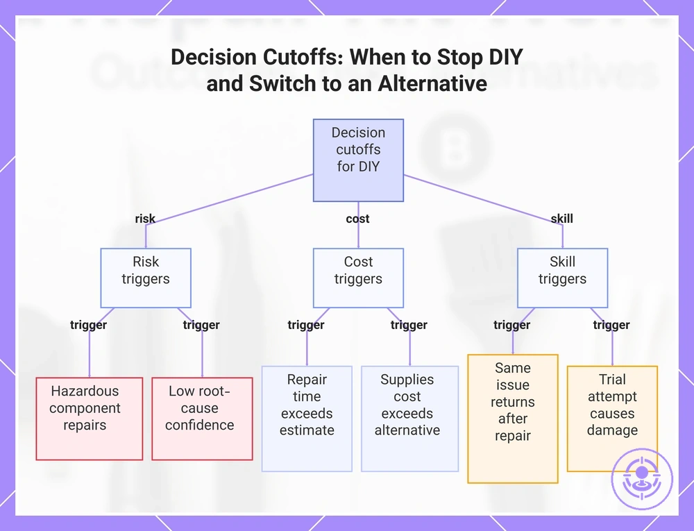 Decision Cutoffs: When to Stop DIY and Switch to an Alternative