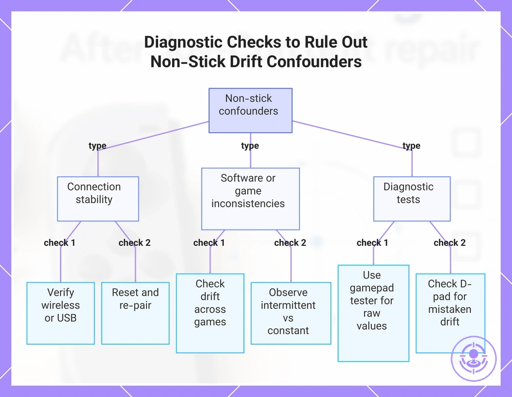 Diagnostic Checks to Rule Out Non-Stick Drift Confounders