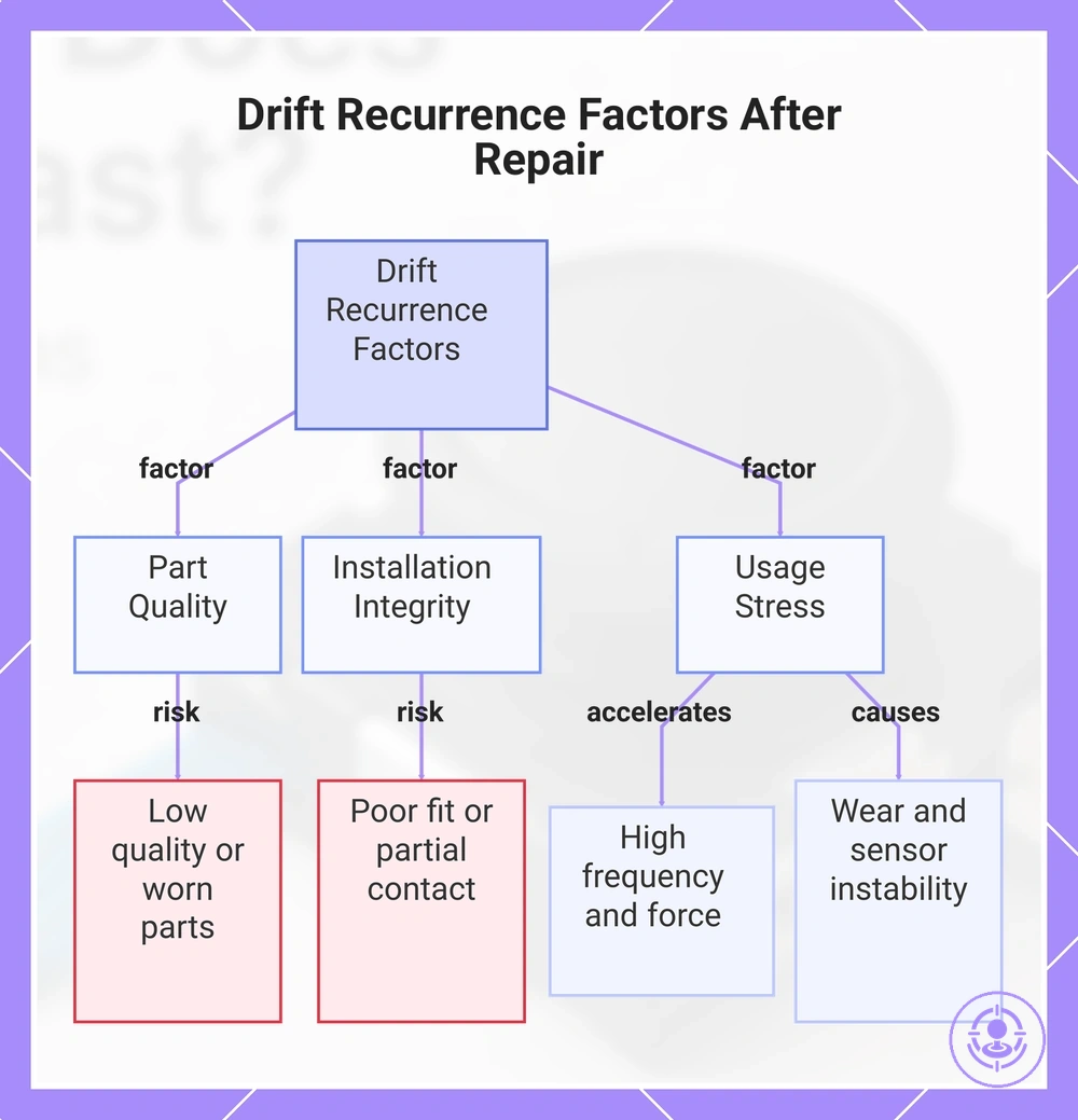 Drift Recurrence Factors After Repair