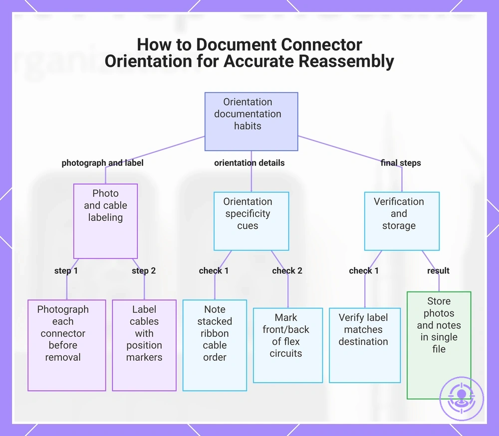 How to Document Connector Orientation for Accurate Reassembly