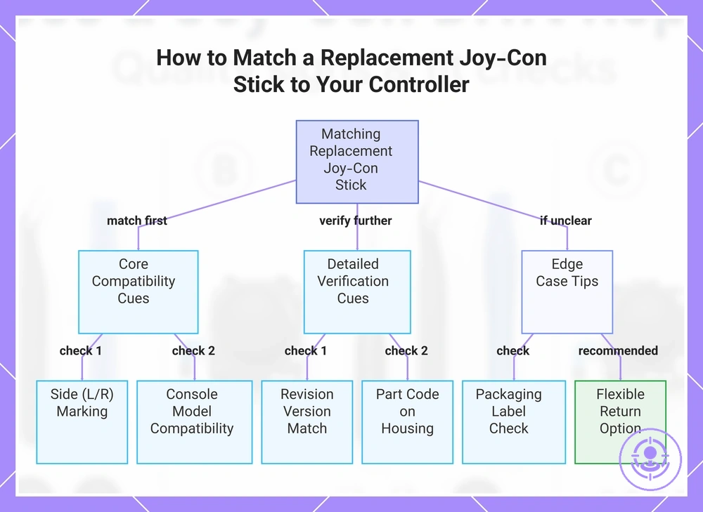 How to Match a Replacement Joy-Con Stick to Your Controller