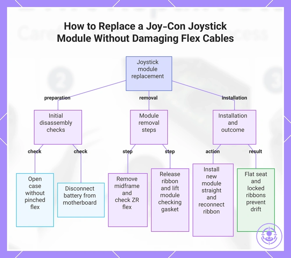 How to Replace a Joy-Con Joystick Module Without Damaging Flex Cables