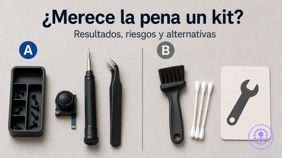 Comparación de decisiones para arreglar el drift de Joy-Con con un kit frente a otras opciones
