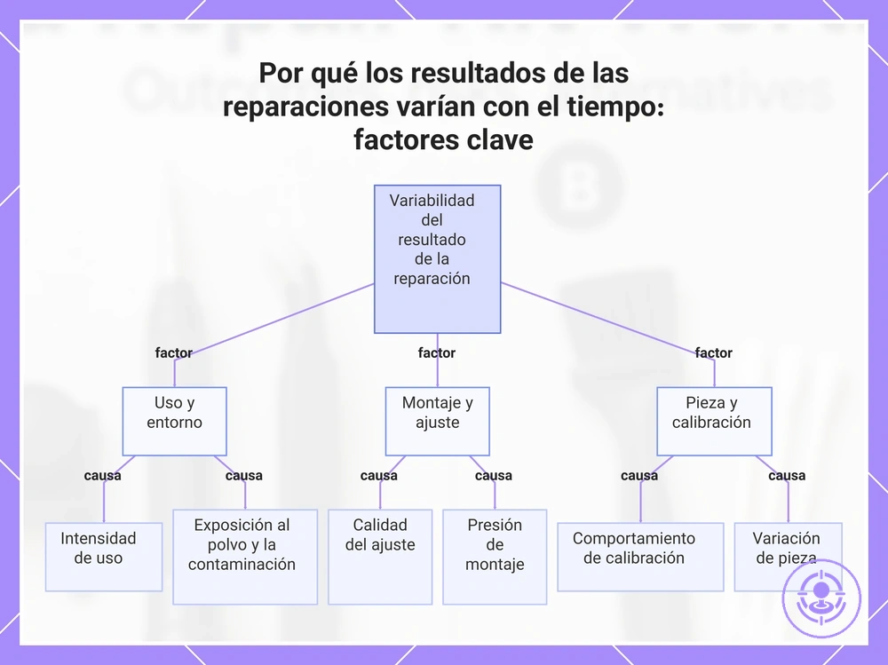 Por qué los resultados de las reparaciones varían con el tiempo: factores clave