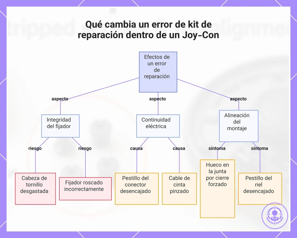 Qué cambia un error de kit de reparación dentro de un Joy-Con