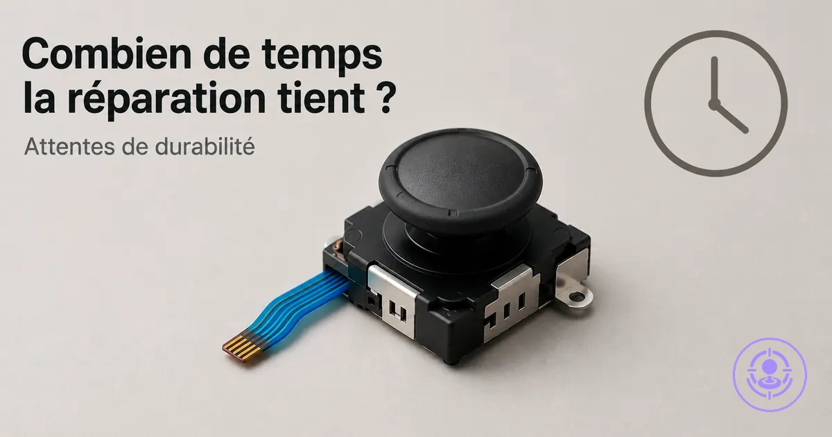 Module de joystick de remplacement pour Joy-Con, utilisé pour illustrer la durée de vie attendue après réparation
