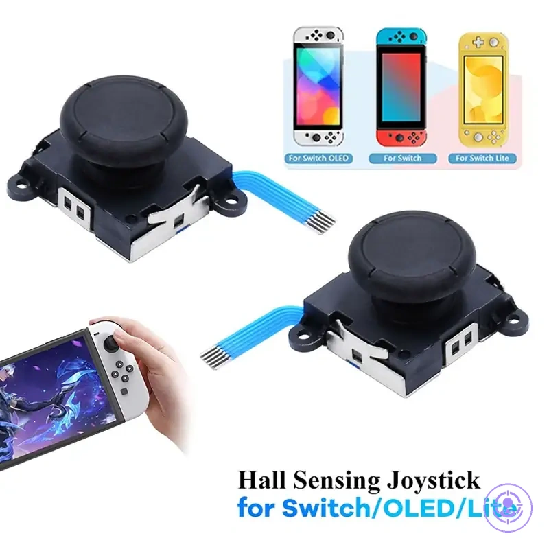 Paire de joysticks à effet Hall de remplacement pour drift Joy-Con