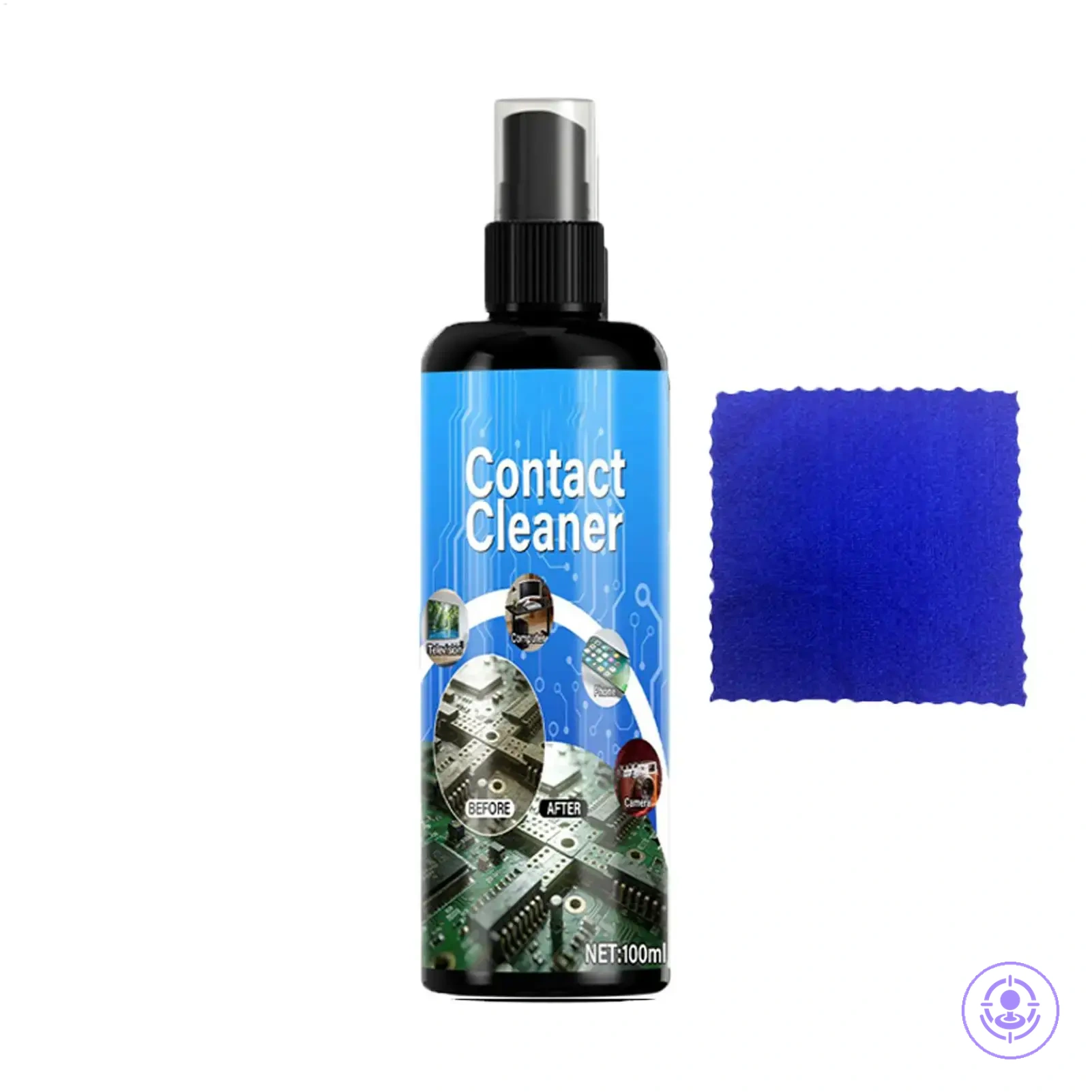 Spray limpador de contatos eletrônicos de secagem rápida para limpeza de circuitos