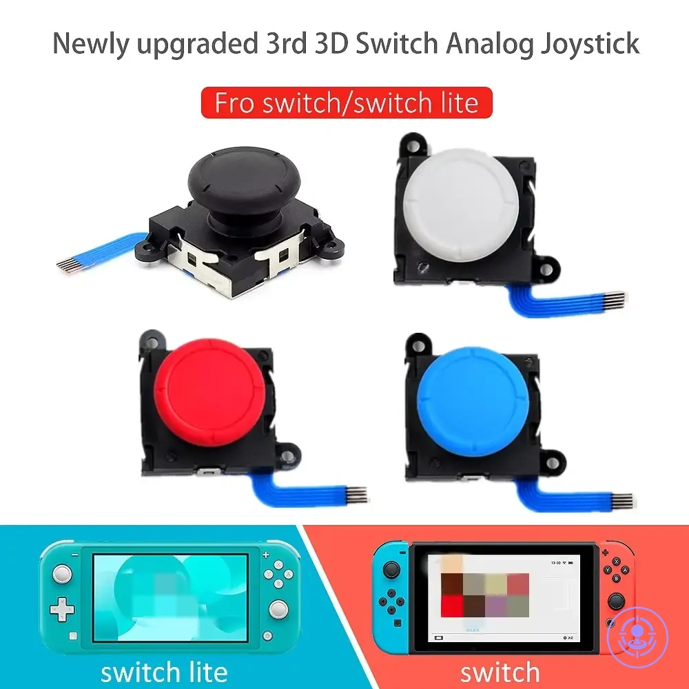 Joystick analógico 3D de reposição para reparo do controle Joy-Con