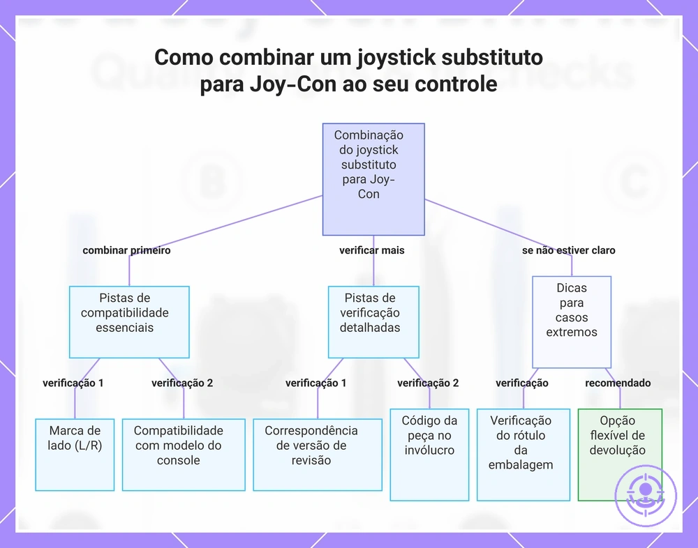 Como combinar um joystick substituto para Joy-Con ao seu controle