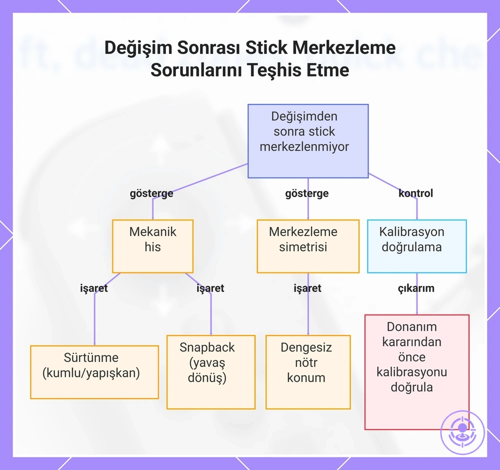 Değişim Sonrası Stick Merkezleme Sorunlarını Teşhis Etme