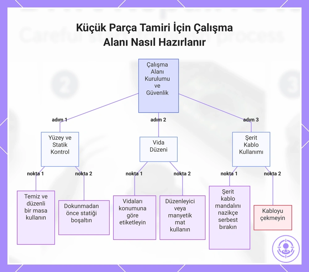 Küçük Parça Tamiri İçin Çalışma Alanı Nasıl Hazırlanır