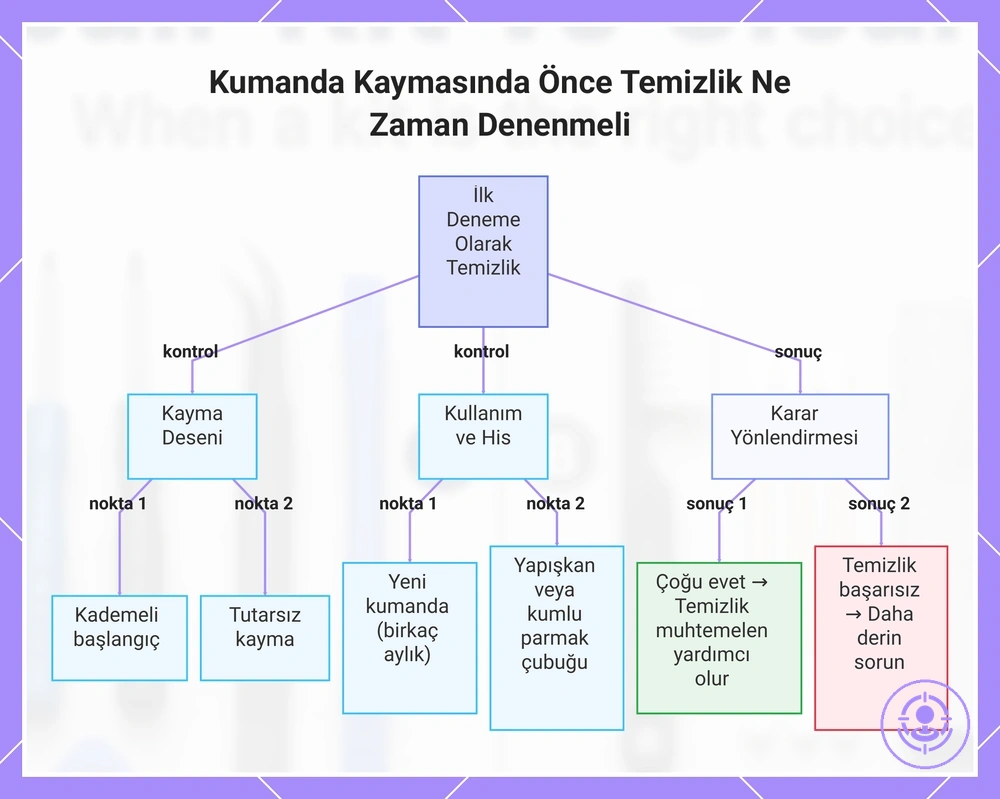 Kumanda Kaymasında Önce Temizlik Ne Zaman Denenmeli
