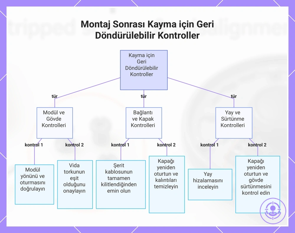 Montaj Sonrası Kayma için Geri Döndürülebilir Kontroller