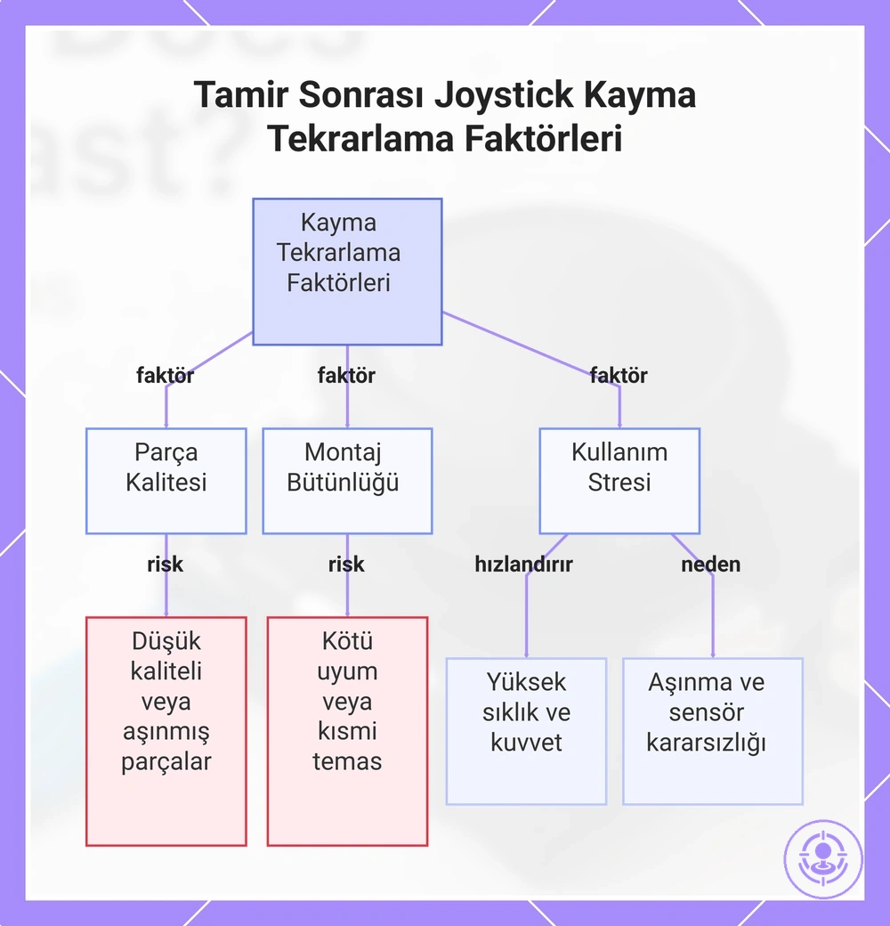 Tamir Sonrası Joystick Kayma Tekrarlama Faktörleri