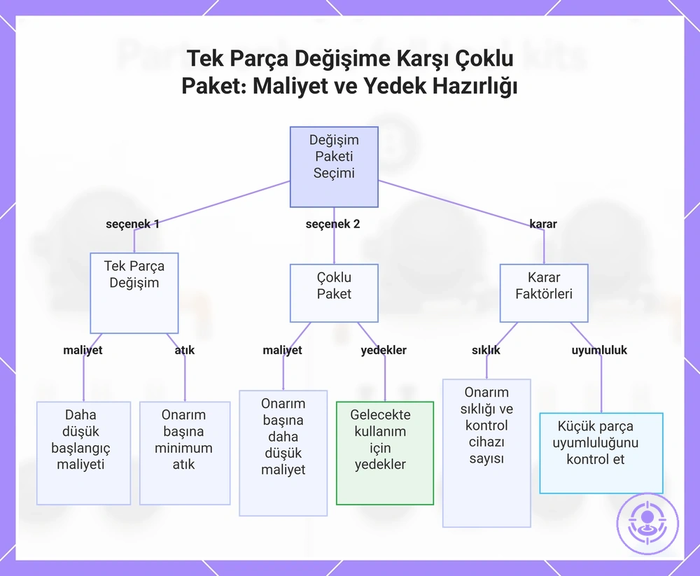 Tek Parça Değişime Karşı Çoklu Paket: Maliyet ve Yedek Hazırlığı